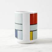 Piet Mondrian-moderne Kunst Kaffeetasse (Mittel)