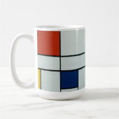 Piet Mondrian-moderne Kunst Kaffeetasse (Links)