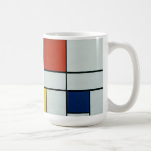 Piet Mondrian-moderne Kunst Kaffeetasse
