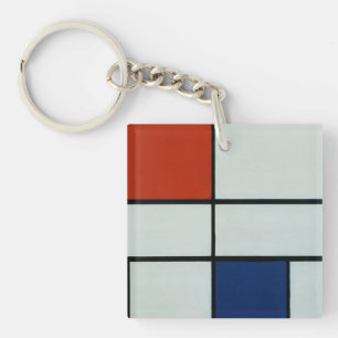 Piet Mondrian-moderne Kunst Schlüsselanhänger