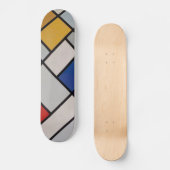 Piet Mondrian-moderne Kunst Skateboard (Vorderseite)