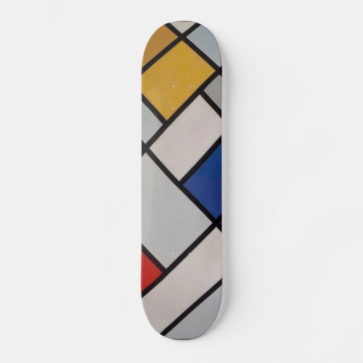 Piet Mondrian-moderne Kunst Skateboard (Vorderseite)