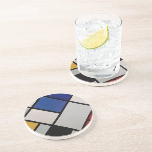 Piet Mondrian-moderne Kunst Untersetzer (Seite)