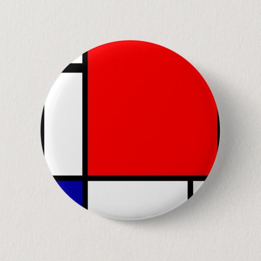 Piet Mondrian - neoplastische Kunst Button (Vorderseite)