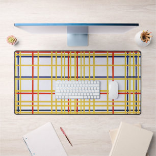 Piet Mondrian New York City I Abstrakte Kunst Schreibtischunterlage