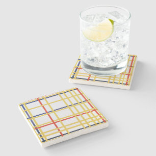 Piet Mondrian New York City I Abstrakte Kunst Steinuntersetzer