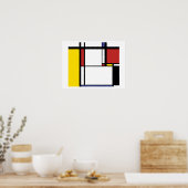 Piet Mondrian Postcard Poster (Küche)