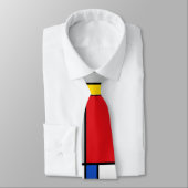 Piet Mondrian Retro Geometrische Formen Abstrakte Krawatte (Gebunden)