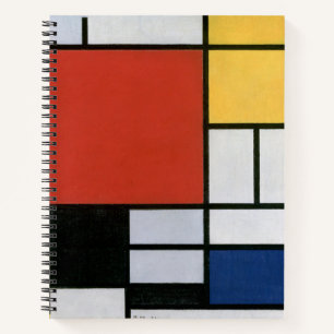 Piet Mondrian Rot Blau Gelb Abstrakt Kunst Notizblock