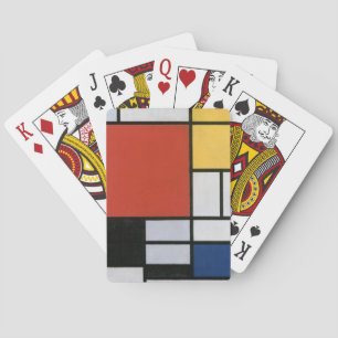 Piet Mondrian Rot Blau Gelb Abstrakte Kunst Spielkarten