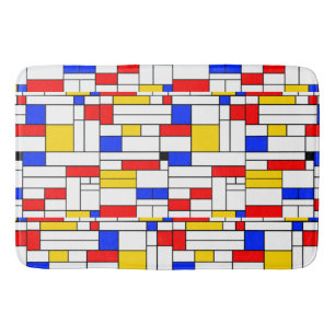 Piet-Mondrian-Stil-Abstraktkunst Badematte