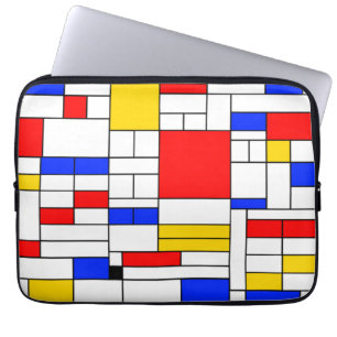 Piet-Mondrian-Stil-Abstraktkunst Laptopschutzhülle