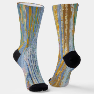 Piet Mondrian Strandansicht Dünen - Kunstsocken Socken
