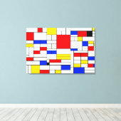 Piet Mondrian Style Abstrakt Art Canvas Print Leinwanddruck (Insitu (Holzboden))