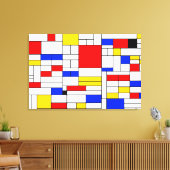 Piet Mondrian Style Abstrakt Art Canvas Print Leinwanddruck (Insitu (Wohnzimmer))