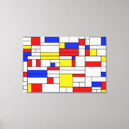 Piet Mondrian Style Abstrakt Art Canvas Print Leinwanddruck