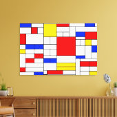 Piet Mondrian Style Abstrakt Art Canvas Print Leinwanddruck (Insitu (Wohnzimmer))