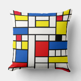 Piet Mondrian Style Abstrakt Art Throw Kissen