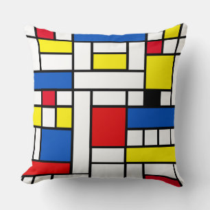 Piet Mondrian Style Abstrakt Art Throw Kissen