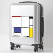 Piet Mondrian, Tableau 1 Aufkleber (Koffer)