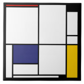 Piet Mondrian, Tableau 1 Fliese (Vorderseite)