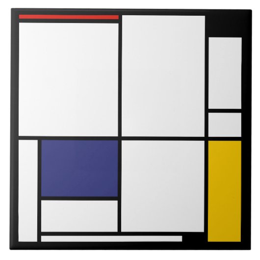 Piet Mondrian, Tableau 1 Fliese (Vorderseite)