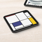 Piet Mondrian, Tableau 1 Getränkeuntersetzer (Linke Seite)