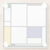 Piet Mondrian, Tableau 1 Glasuntersetzer (Rückseite)