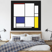 Piet Mondrian, Tableau 1 Leinwanddruck (Insitu (Schlafzimmer))