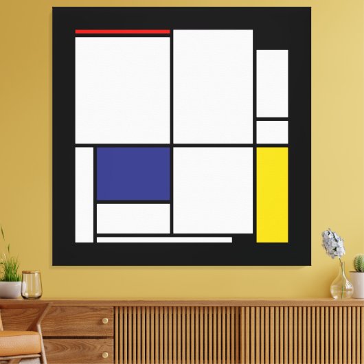 Piet Mondrian, Tableau 1 Leinwanddruck (Insitu (Wohnzimmer))