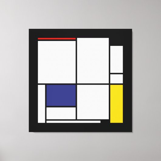 Piet Mondrian, Tableau 1 Leinwanddruck (Vorderseite)