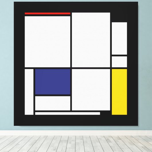 Piet Mondrian, Tableau 1 Leinwanddruck (Insitu (Holzboden))