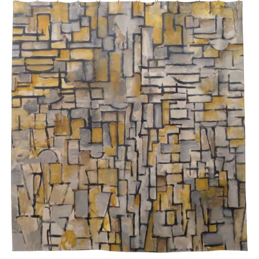 Piet Mondrian Tableau No 2 Composition No VII 1913 Duschvorhang (Vorderseite)