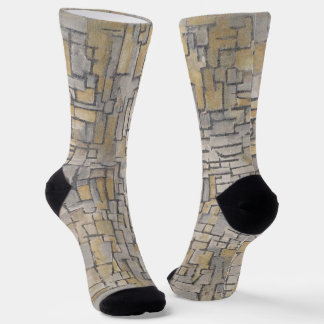 Piet Mondrian Tableau Nr. 2 - Kubistische Kunstsoc Socken