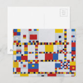 Piet mondrian , victory.boogie-woogie postkarte (Vorne/Hinten)