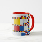 piet mondrian , victory.boogie-woogie tasse (VorderseiteRechts)
