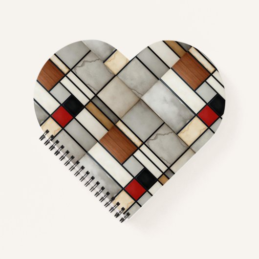 Piet Mondrian Vintag Notizblock (Vorderseite)