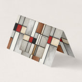 Piet Mondrian Vintag Visitenkarten (Rückseite)