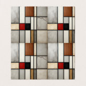 Piet Mondrian Vintag Visitenkarten (Innenseite Aufgefaltet)