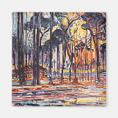 Piet Mondrian, Wälder bei Oele, Magnet (Vorne)