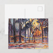 Piet Mondrian, Wälder bei Oele, Postkarte (Vorne/Hinten)