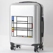 Piet Mondrian, Zusammensetzung 10 Aufkleber (Koffer)