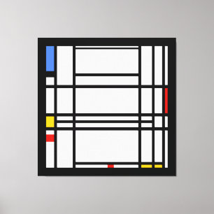 Piet Mondrian, Zusammensetzung 10 Leinwanddruck