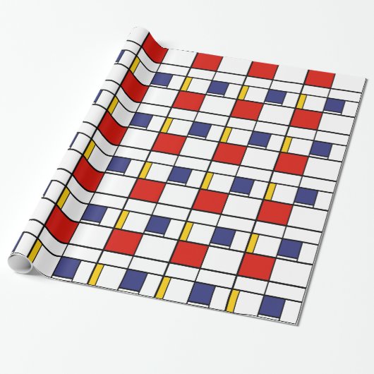 Piet Mondrian, Zusammensetzung C Geschenkpapier (Ungerollt)