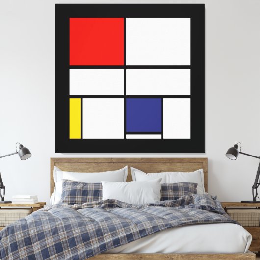 Piet Mondrian, Zusammensetzung C Leinwanddruck (Insitu (Schlafzimmer))
