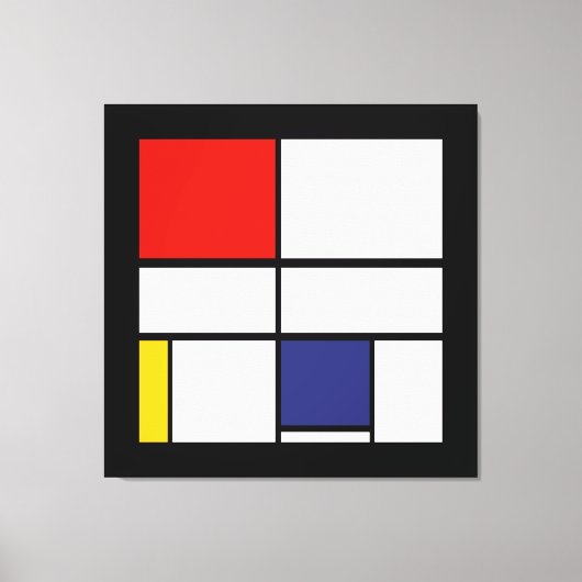Piet Mondrian, Zusammensetzung C Leinwanddruck (Vorderseite)