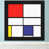 Piet Mondrian, Zusammensetzung C Leinwanddruck (Insitu (Holzboden))