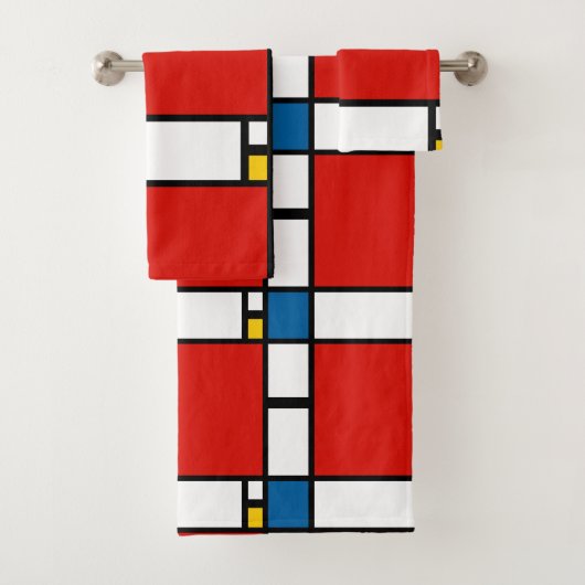 Piet Mondrian, Zusammensetzung ii Badhandtuch Set (Insitu)
