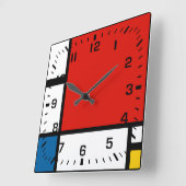 Piet Mondrian, Zusammensetzung II Quadratische Wanduhr (Winkel)