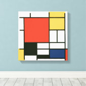 Piet Mondrian - Zusammensetzung Leinwanddruck (Insitu (Holzboden))